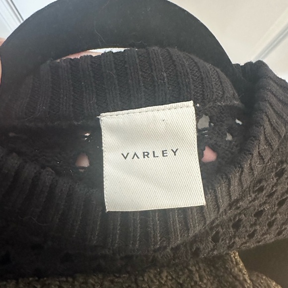 Varley Black Open-Knit Sweater size XS - Picture 5 of 6